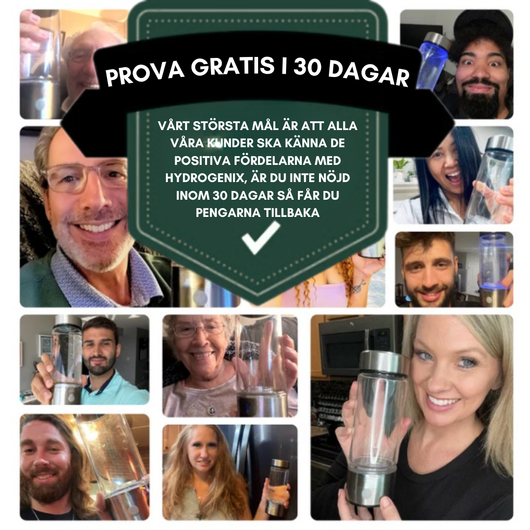 Collage av nöjda kunder i 50- till 70-årsåldern, aktiva utomhus